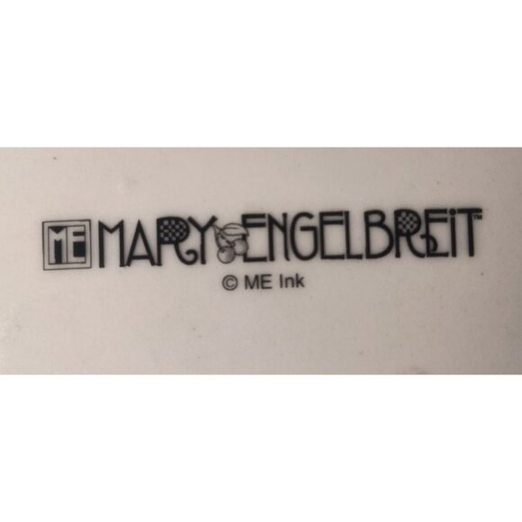 Mary Engelbreit Christmas Decorative Plate Santa & Kids 1990s Collectible Holida - Picture 6 of 6